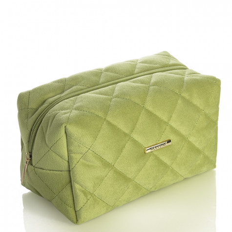 Косметичка дорожная вельветовая Revyline, зеленая