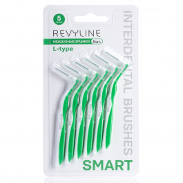Ершики межзубные Revyline Smart L-type, размер 5 (1,60 мм) зеленые, 6 шт.